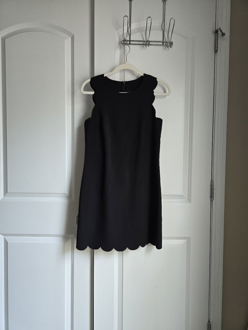 J Crew Scallop Dress Black